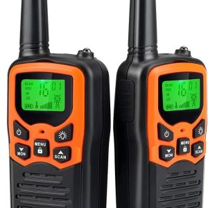 MOICO Long-Range Walkie Talkies – Orange 2 Pack